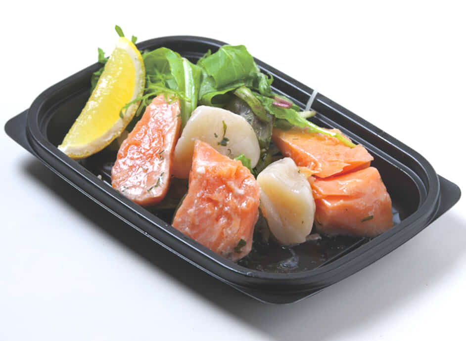 サーモンとホタテの冷製コンフィ 東神奈川で洋食のテイクアウト｜KUBOTA食堂